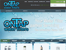 Tablet Screenshot of ontapwaterfilters.com.au